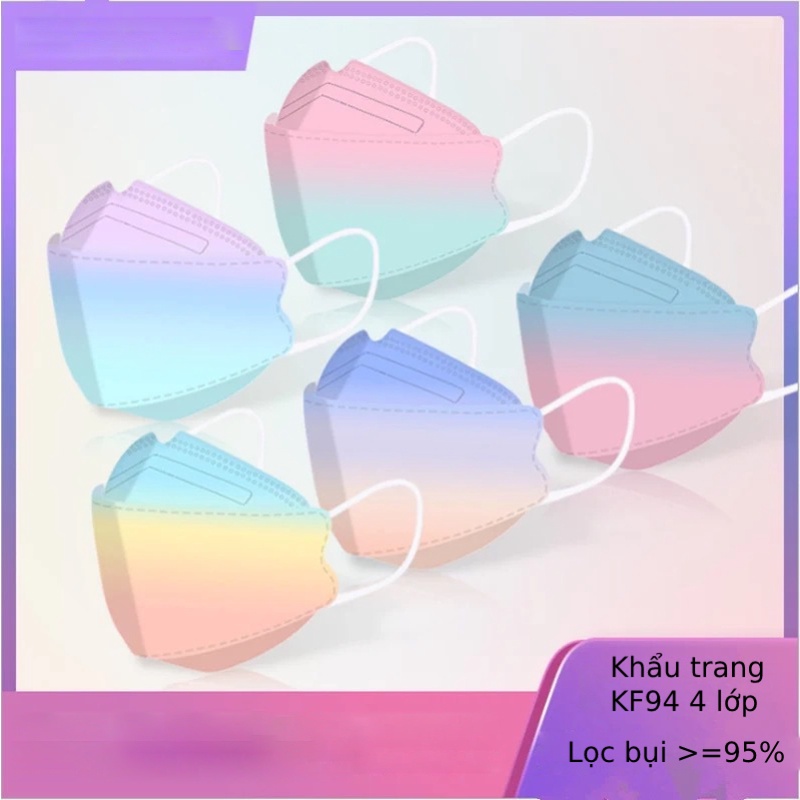 Khẩu trang KF94 Hàn sắc cầu vồng