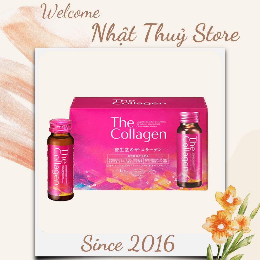 Collagen Shiseido, nước uống collagen Nhật đẹp da hộp 10 chai - 50ml