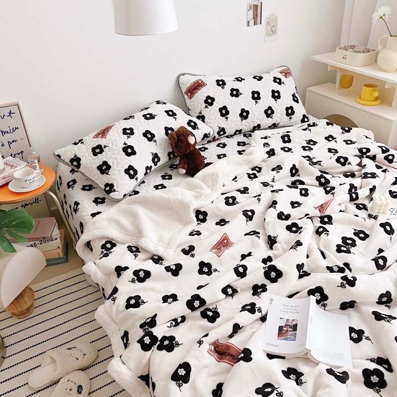 Set phủ đệm đa năng IGUN BEDDING chất nỉ nhung sữa ( có tách lẻ )