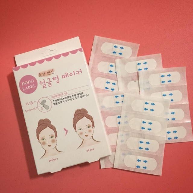 Miếng dán mặt V-Line Dodo Label