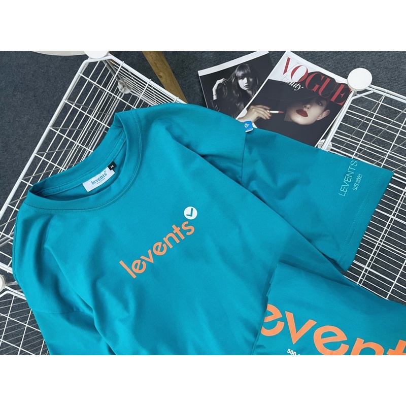 Áo Thun Local Brand Levents Popular Logo Nam nữ Unisex Full tag