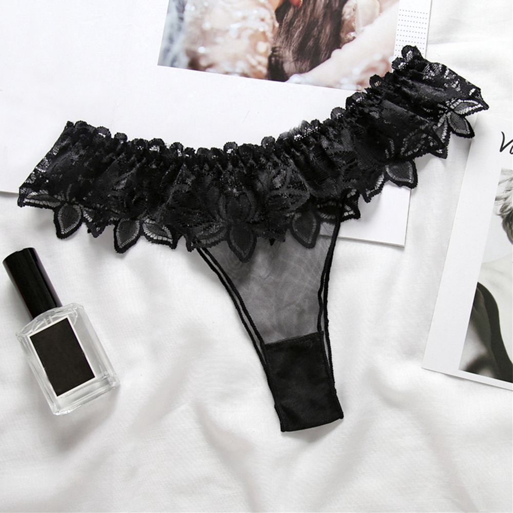 Quần Lót Lọt Khe Thêu Hoa Quyến Rũ Cho Nữ