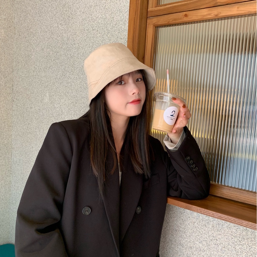 Nón Tai Bèo Màu Trơn Dễ Phối Đồ Thời Trang Mùa Thu Cho Nữ