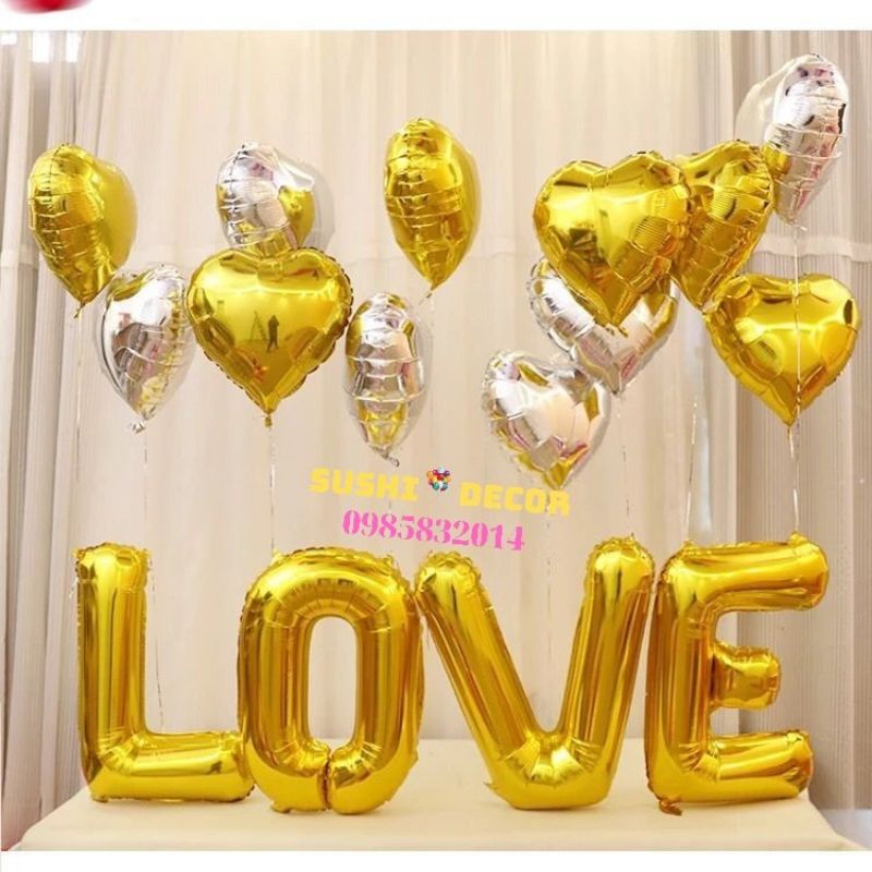 BONG BÓNG CHỮ LOVE SIZE ĐẠI , BÓNG BAY CHỮ LOVE SIZE TO ,TRANG TRÍ PHÒNG CƯỚI , TỎ TÌNH , CÂU HÔN , VALENTINE
