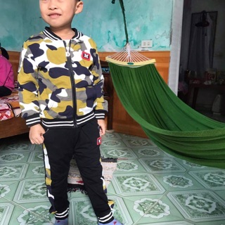 [Ảnh thật] Set 3 món cho bộ đồ bé trai rằn ri