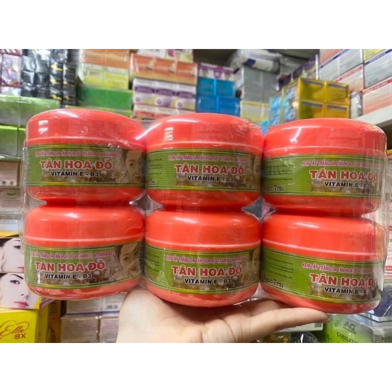Lẻ hủ 180g tân hoa đô màu đỏ kem