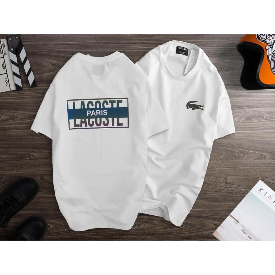 Áo thun lacoste phông cotton mát, thun nam nữ đẹp, áo unisex