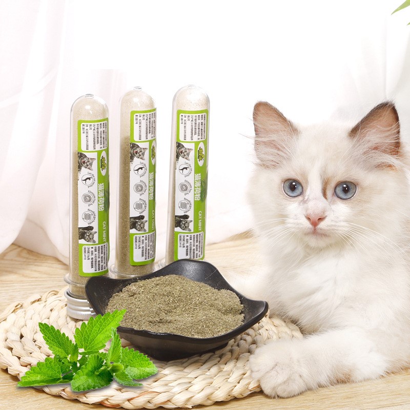 Cỏ bạc hà cho mèo Catnip tuýp 50ml tăng cường chất xơ ,vitamin tiêu hóa lông mèo lọ lớn