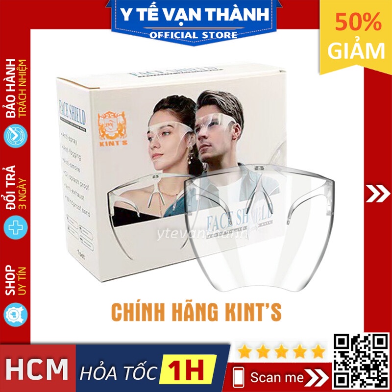 ✅ [HÀNG TỐT] Kính Chống Giọt Bắn- Face Shield KINT's, Chất Lượng Cao, Trong Suốt Không Mờ -VT0683