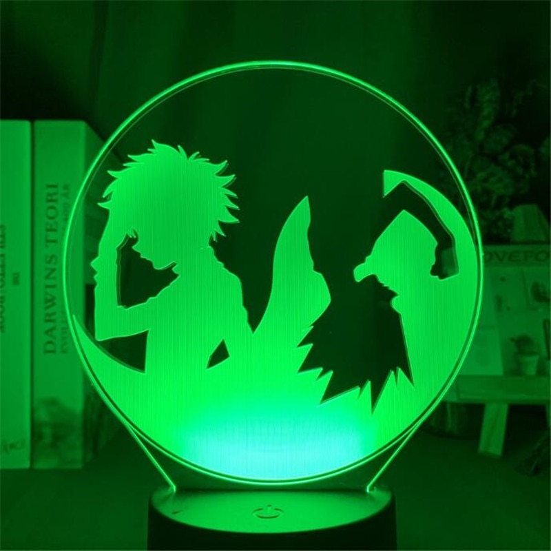 Hunter x hunter gon killua kurapika hisoka Đèn Ngủ Cảm Ứng Ánh Sáng Thay Đổi Màu Sắc Cho Người Hâm Mộ anime