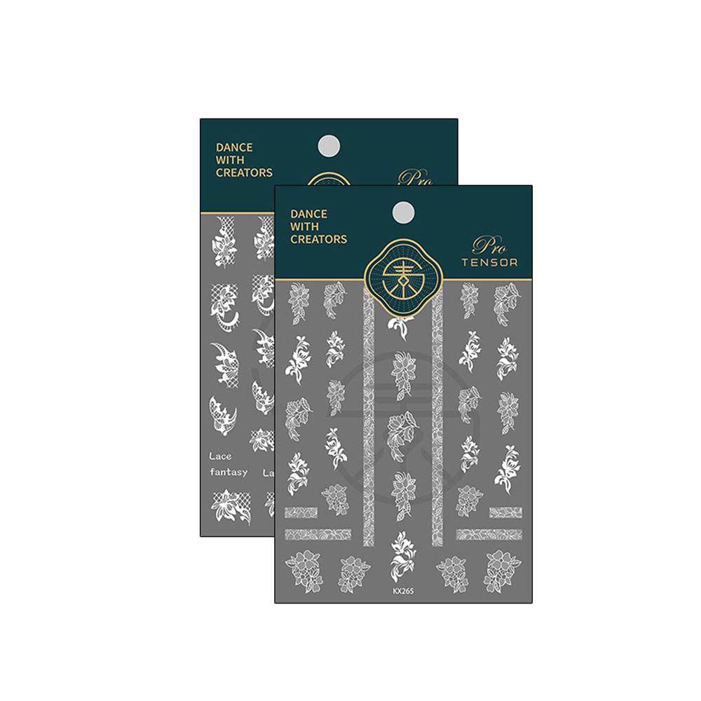 Miếng Dán Trang Trí Móng Tay Tự Dính Họa Tiết Hoa / Thỏ / Dâu Tây Thời Trang Dành Cho Nữ