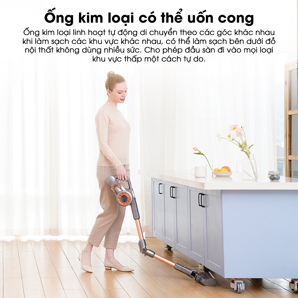 Máy hút bụi cầm tay không dây JIMMY H9 Pro Vacuum Cleaner 25000PA Linh hoạt chính hãng