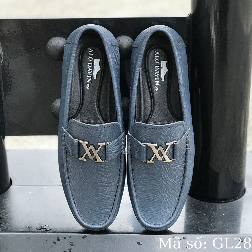 Giày lười nam Alo Davin Da Bò Cao Cấp GL28