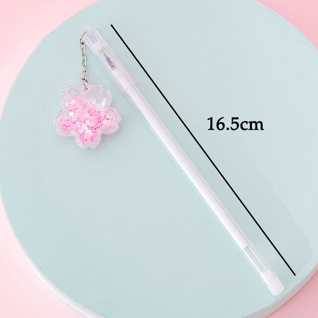 Bút Mực Gel Ngòi 0.38mm Tạo Hình Hoa Anh Đào Xinh Xắn