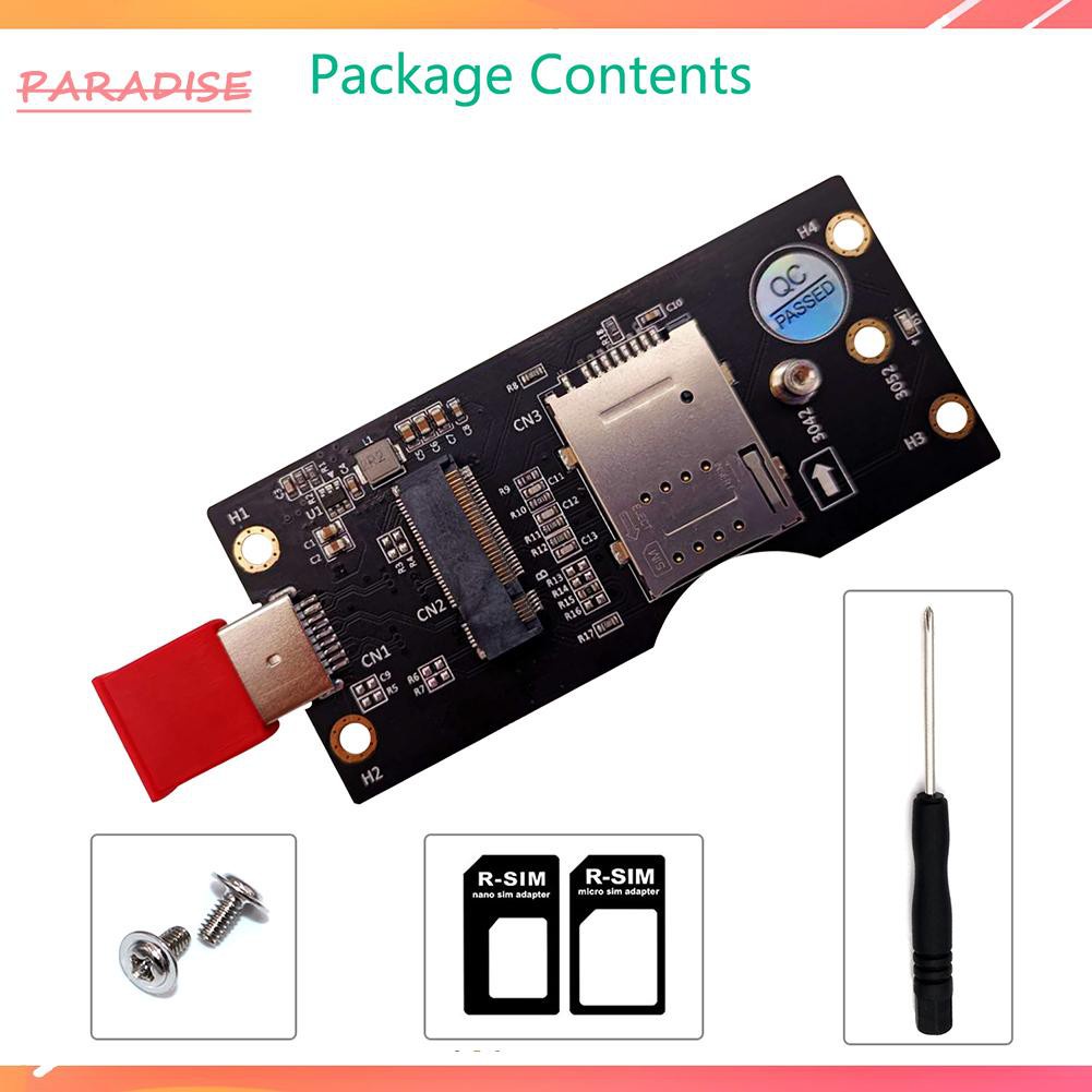 Thẻ Chuyển Đổi 1 Ngff M2 Sang Usb 3.0 W / Sim 8pin Cho 3g / 4g / 5g | BigBuy360 - bigbuy360.vn
