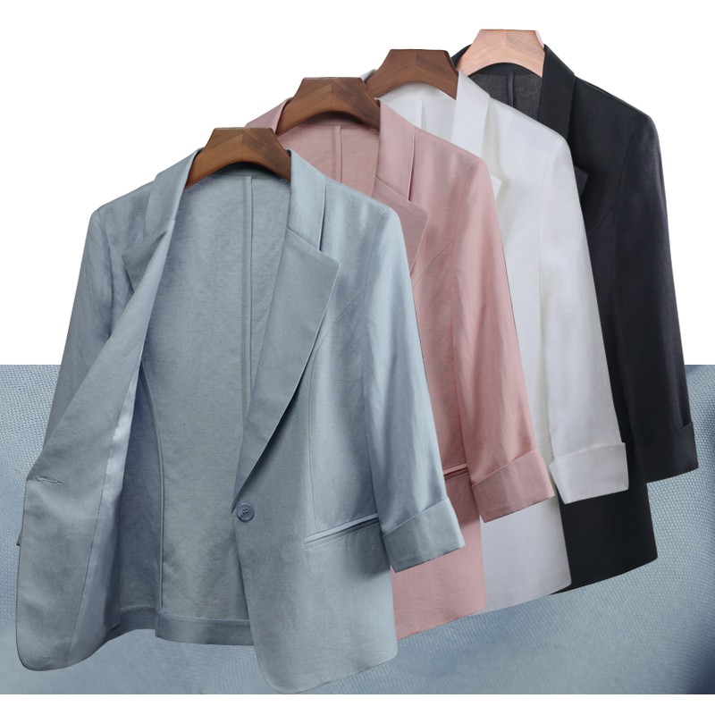 [ORDER] Áo Vest Blazer Linen Hàn Quốc Bốn Mùa 2020 (4 màu)