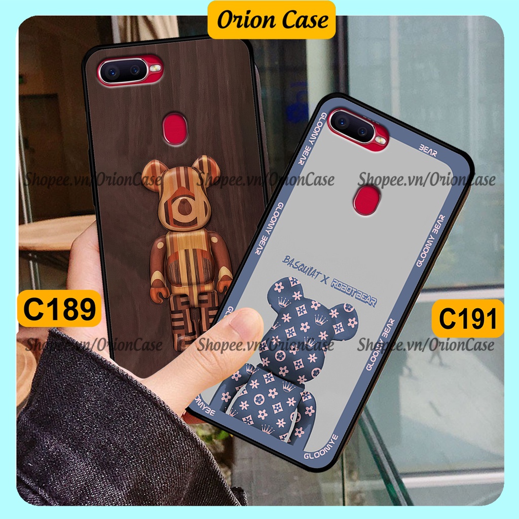 Ốp lưng Oppo A5s / A7 / F9 / A12 in hình bearbrick 3D thời trang, cá tính. ốp chống sốc, bền đẹp