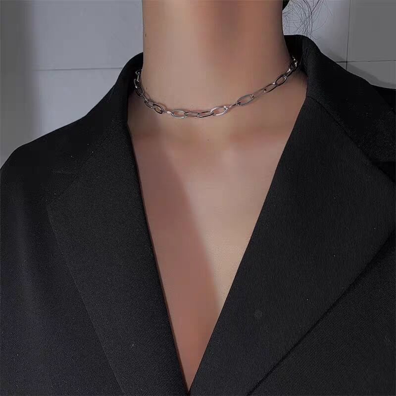 Vòng cổ dây xích cá tính