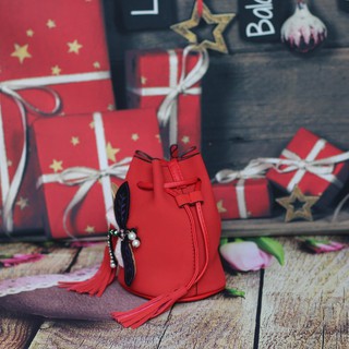 Túi Nữ Đeo Chéo Chuồn Chuồn Thời Trang Đỏ