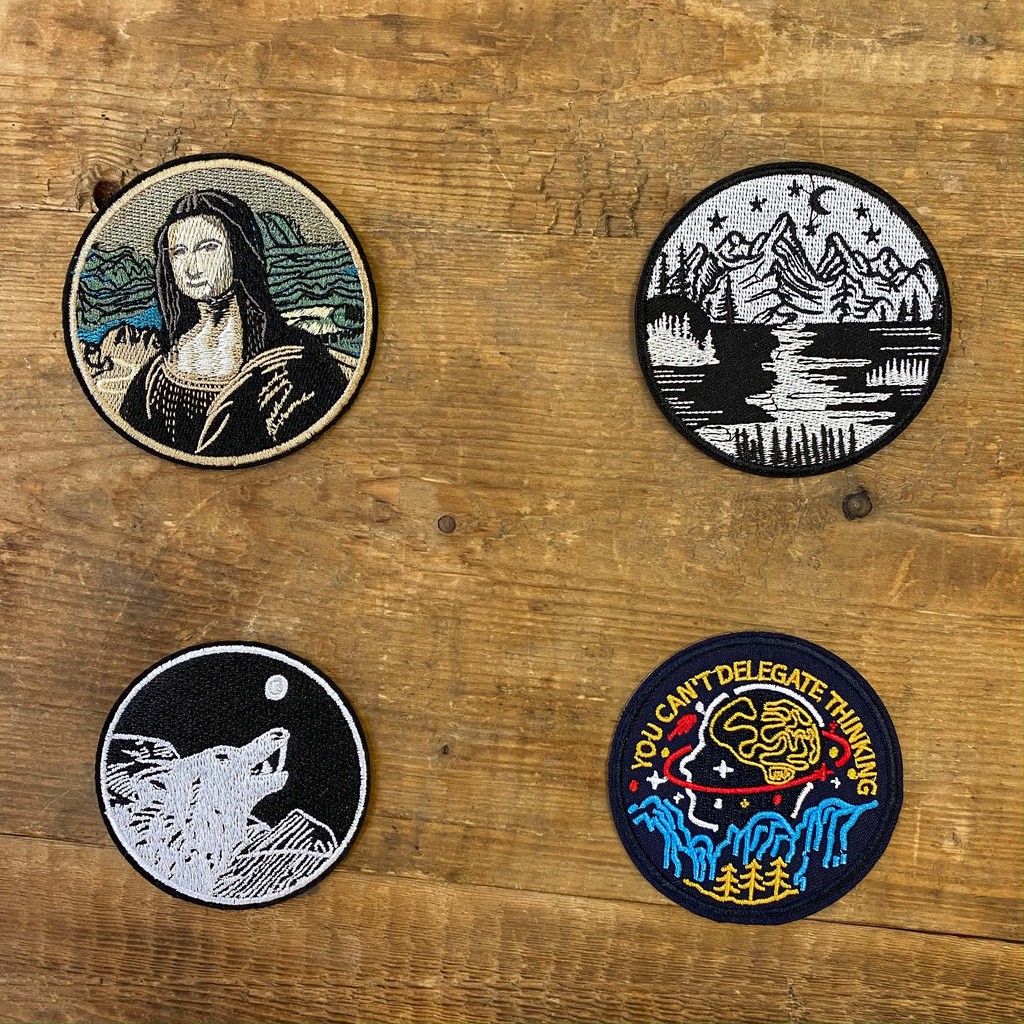 Sticker/Patch vải dùng ủi/là trang trí cho quần áo Jeans, Denim, Jacket, Pilot, mũ nón, phụ kiện, túi xách, balo ...