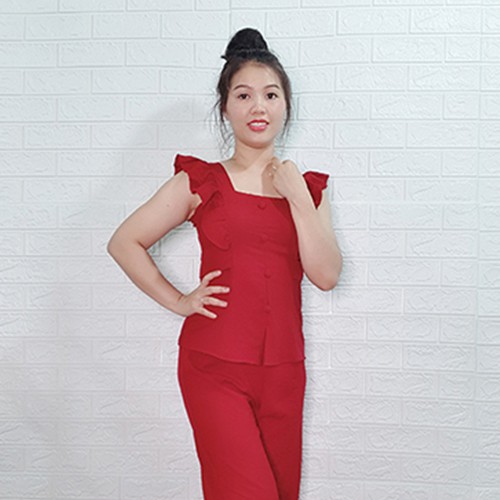 Đồ bộ đũi xướt quần dài form ống rộng FREESIZE dưới 60kg, che khuyết điểm, tôn dáng, vải thoáng mát, mềm mại - Anquachi | BigBuy360 - bigbuy360.vn