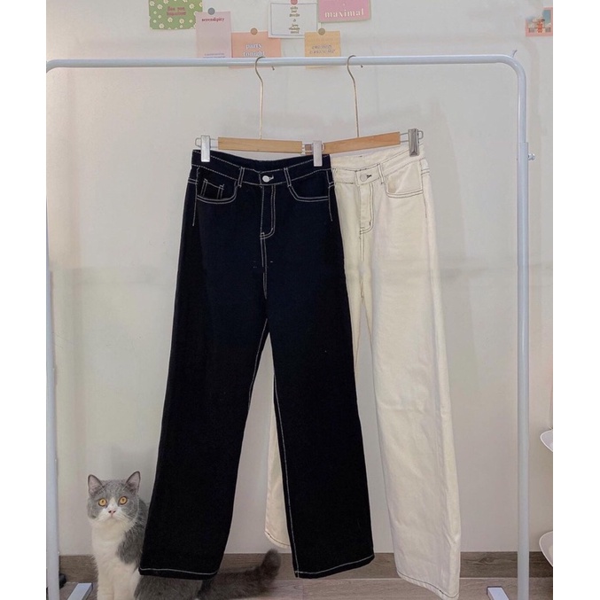 Quần Jean Chỉ Nổi #1281 1681201 Hàng Quảng Châu