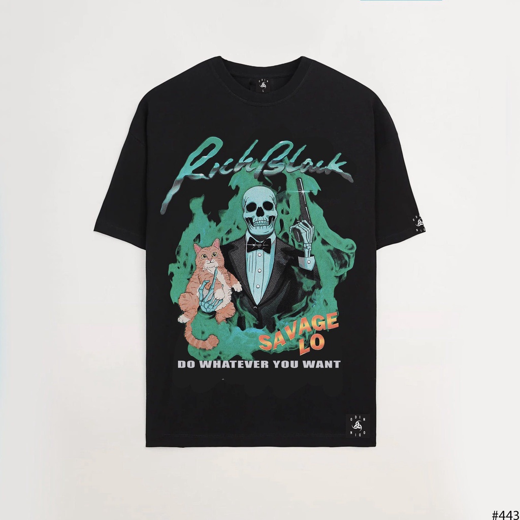 Áo thun oversize Green Flame , áo phông cotton nam nữ unisex, ODIN CLOTHING