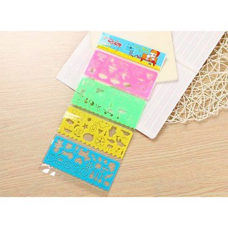 [Văn phòng phẩm] Set 4 Thước Vẽ Hình