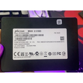 SSD 512GB MICRON M600