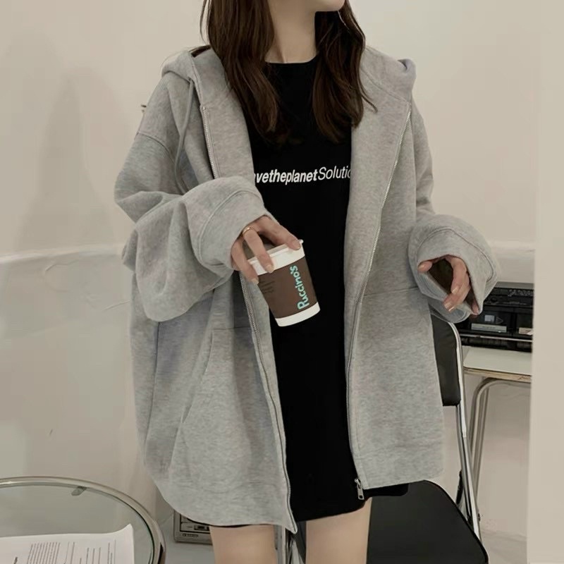 [CÓ ẢNH THẬT] Áo khoác nỉ hoodie trơn Unisex - Thun tay dài form rộng có mũ dáng suông basic ulzzang nam nữ | BigBuy360 - bigbuy360.vn
