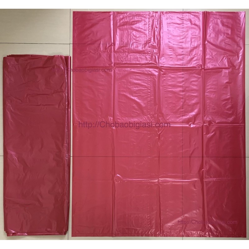 {Combo 8 cái} túi rác đựng rác MÀU ĐỎ 90x120cm (dùng cho thùng rác 120 lít)