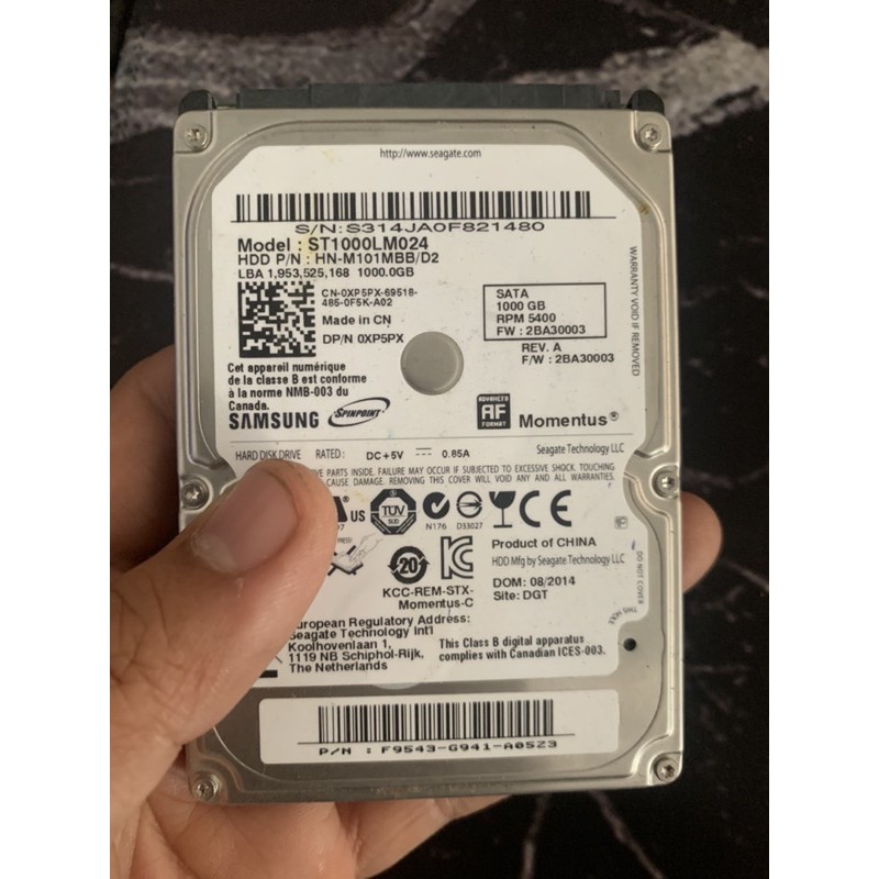 Ổ cứng HDD laptop chạy tốt/