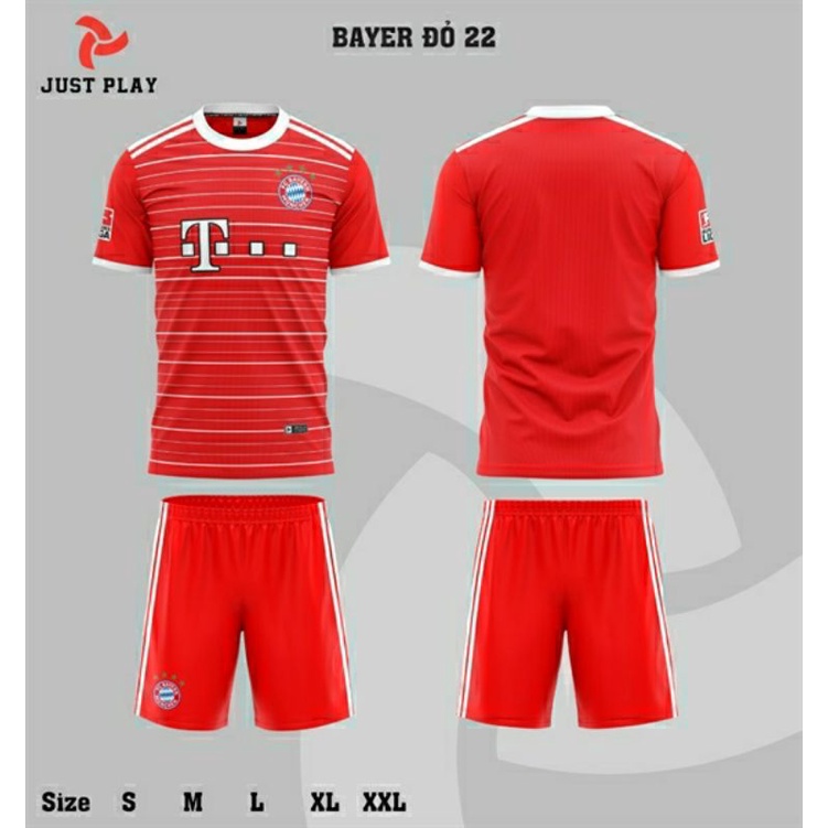 BỘ QUẦN ÁO ĐÁ BANH BAYERN ĐỎ 2022_2023 MỚI NHẤT