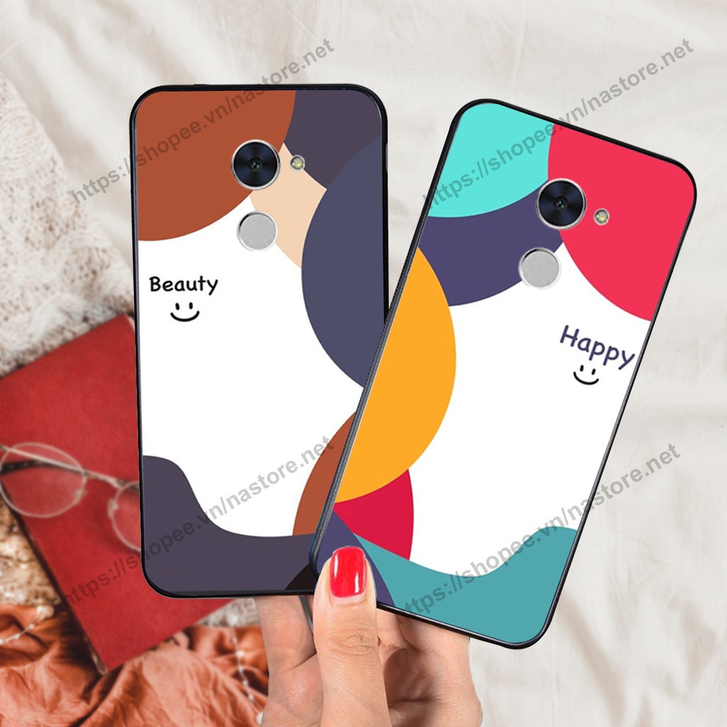 Ốp lưng Huawei Y7 Prime - GR5 2017 mặt cười, họa tiết caro đơn giản đẹp cute