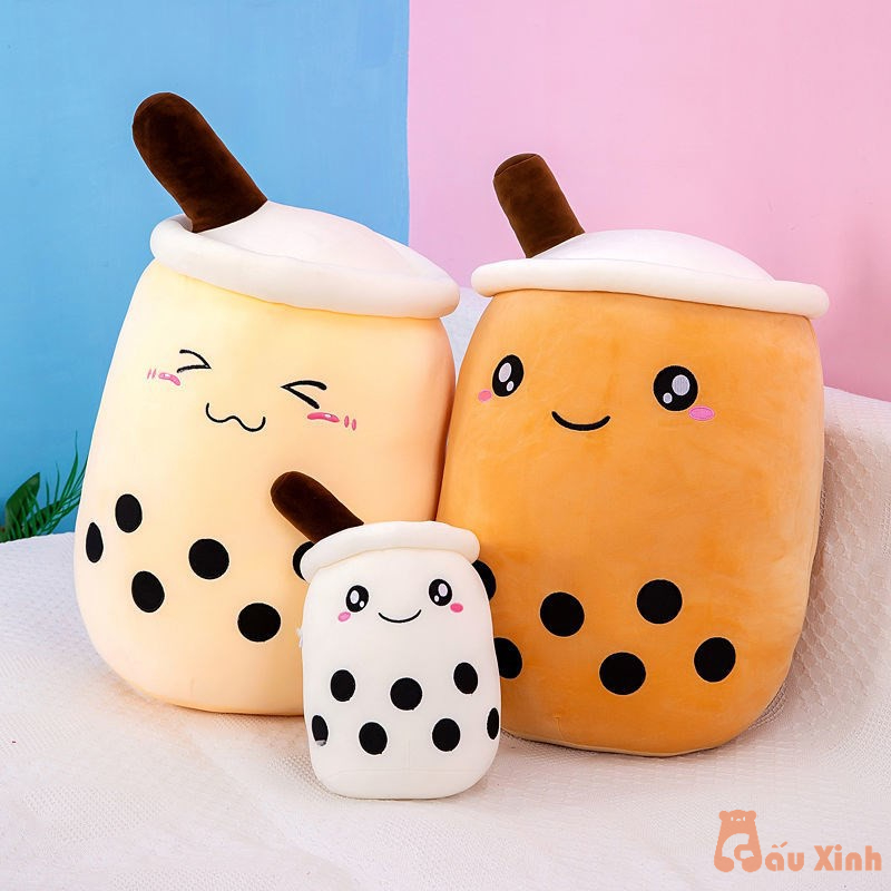 Gấu bông trà sữa gối ôm cute mini giá rẻ size 15cm 30cm 40cm quà tặng xinh xắn - Gấu Xinh - G44