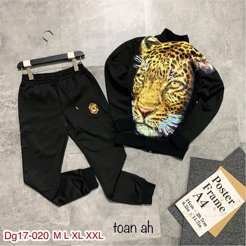 Bộ Nỉ Nam Kéo Khoá DG - Bộ Nam Thu Đông Kéo Khoá