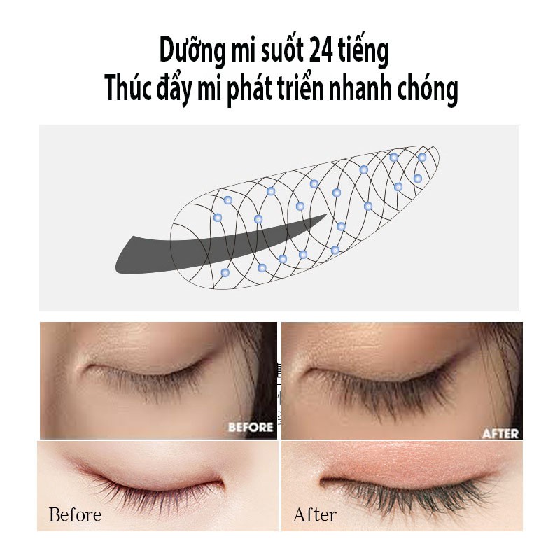 [Hàng Mới] LiLiA Serum Dưỡng Dài Mi Lông Mi Mọc Dài Cong Đậm Tự Nhiên Serum Nourishing Liquid Eyelashes