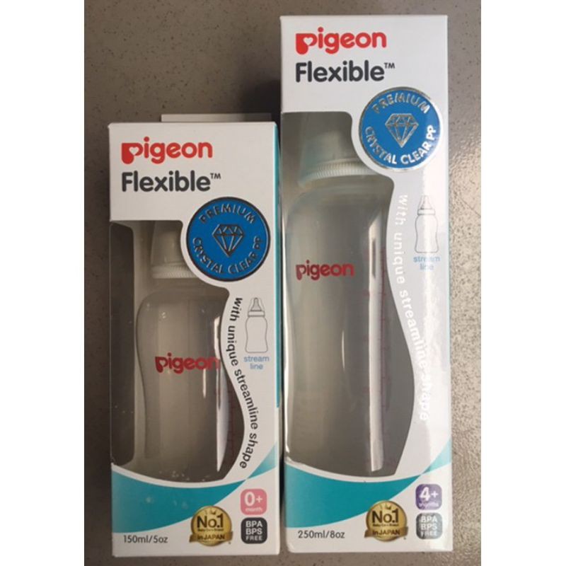 Bình sữa pigeon Flexible 250ml và 150ml núm ti siêu mềm