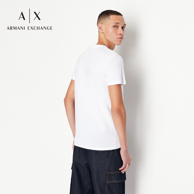 Áo Thun Tay Ngắn Cổ Tròn Armani Thời Trang Cho Nam