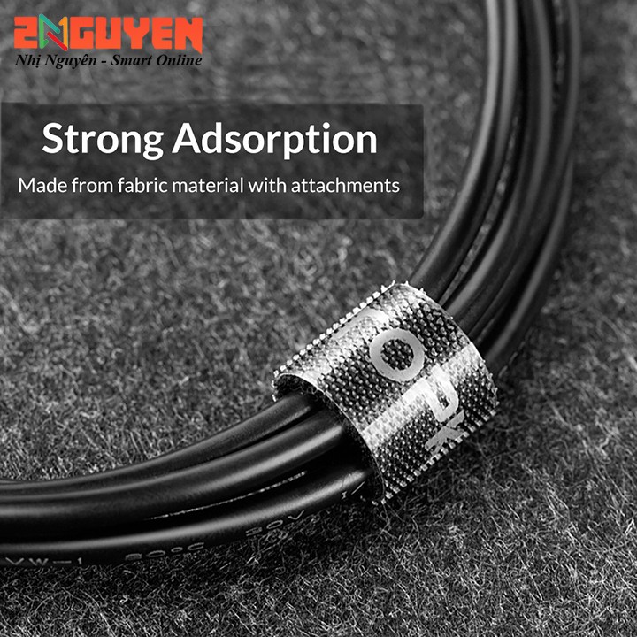Dây quấn chống rối TOPK cố định dây cáp, tai nghe, dây sạc, dây điện Gọn Gàng Tiện Dụng_Băng dán velcro | BigBuy360 - bigbuy360.vn