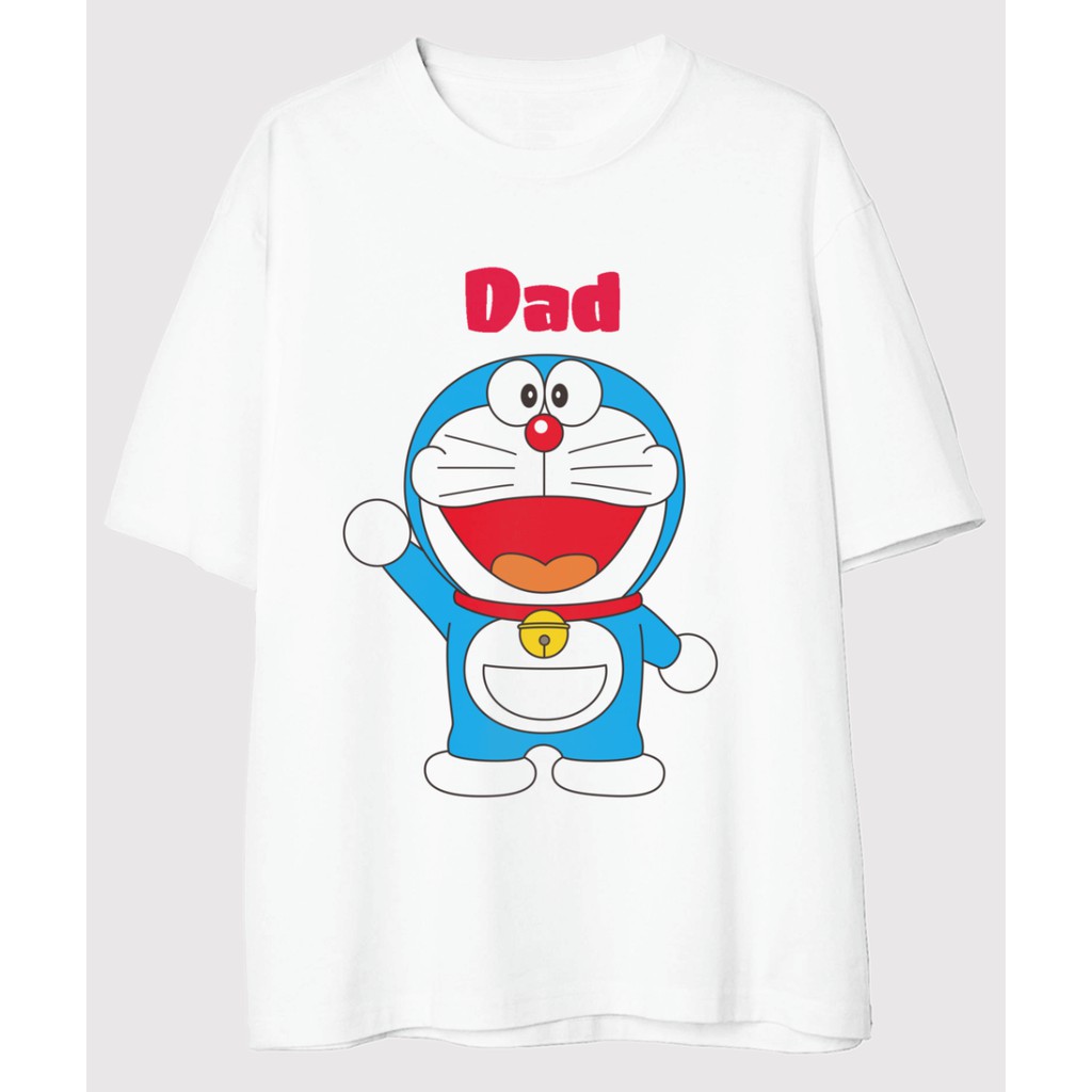 Áo thun doraemon gia đình Mom Dad