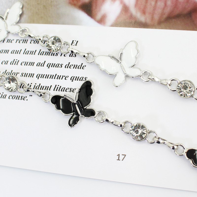 Dây thắt lưng móc xích cánh tiên, đai váy móc khóa hợp kim gắn đá