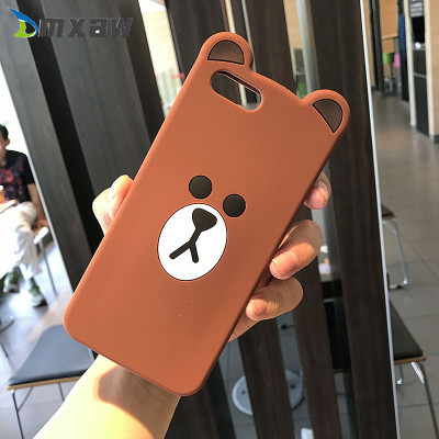 Ốp điện thoại hình gấu Brown đáng yêu cho Iphone 12 Pro Max Mini 11 Pro Max X 7 8 6 Plus 5 5s Se