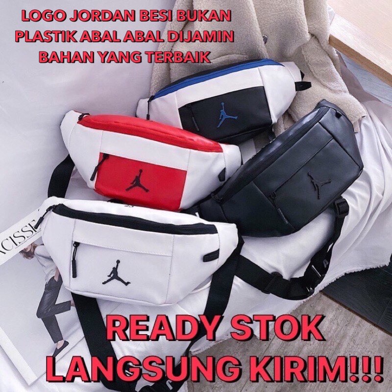 Túi Đeo Chéo NIKE AIR JORDAN JUMPMAN Bằng Da Cao Cấp Thiết Kế Đơn Giản Thời Trang Z5N3
