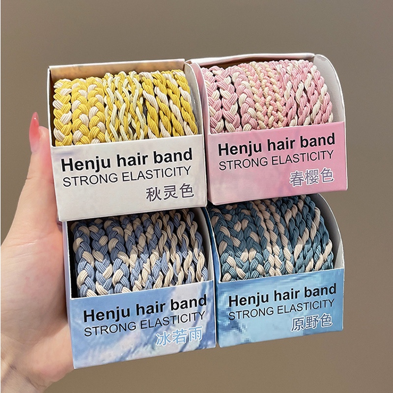Dây Buộc Tóc Cao Su Co Giãn Tốt Thiết Kế Đơn Giản Mới