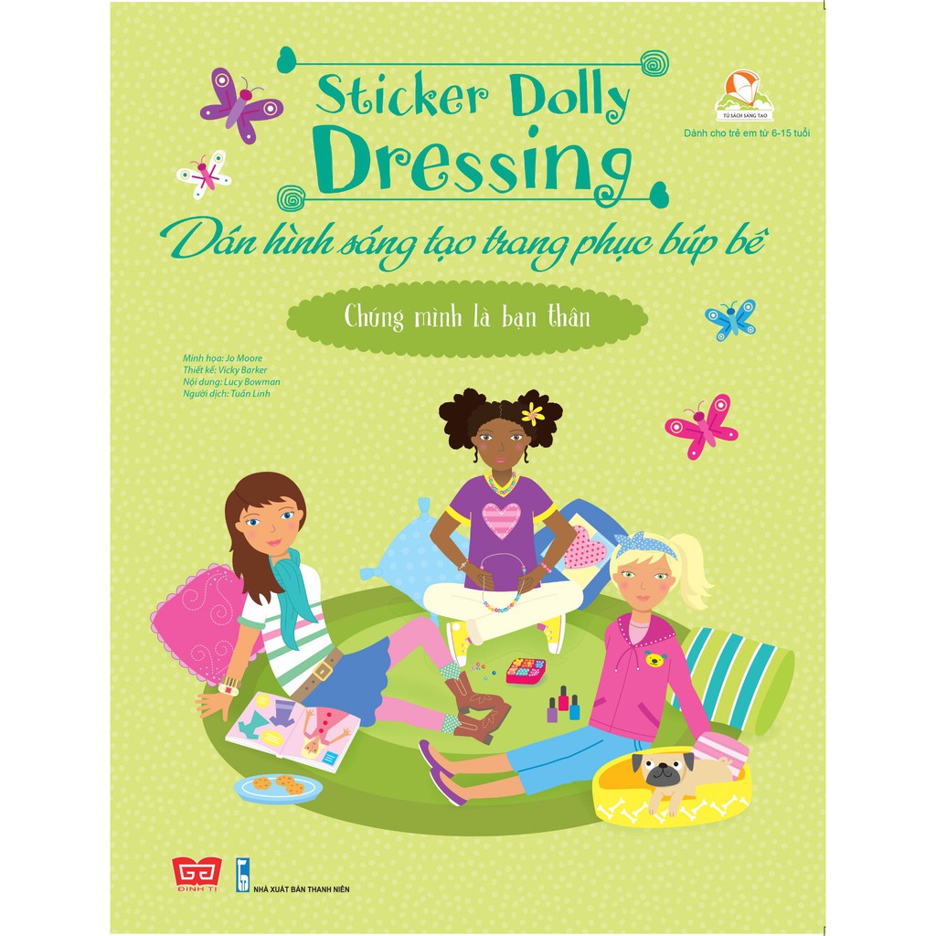 Sách - Dán hình sáng tạo trang phục búp bê - Chúng mình là bạn thân