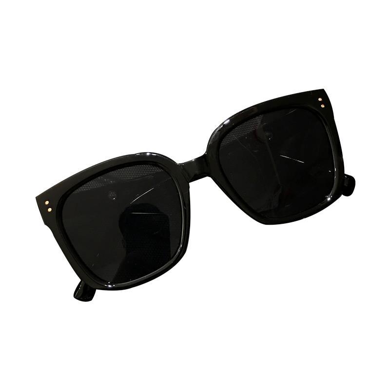 Korean style large white frame sunglasses