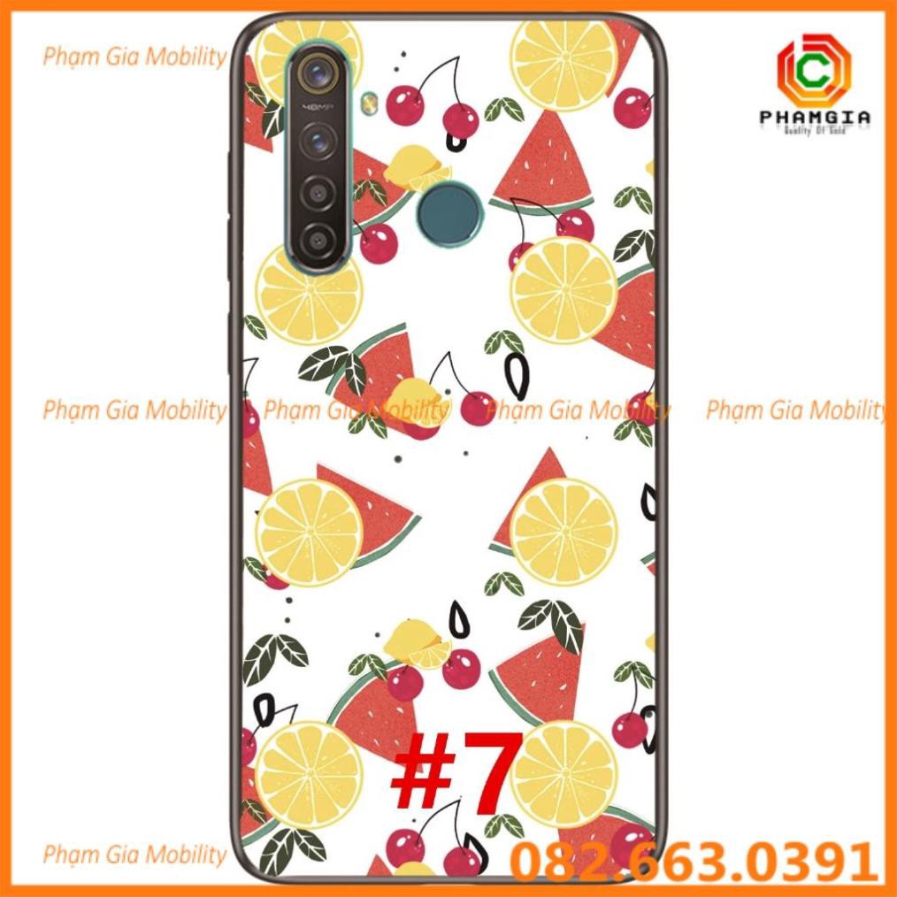 Ốp lưng hình dẻo in hình hoa, trái cây Realme 5i / Realme 5S / Realme 5 Pro / Realme Q/ Realme C3