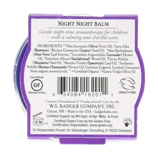 Sáp dầu hữu cơ ngủ ngon badger night night organic balm giúp dễ ngủ an - ảnh sản phẩm 8