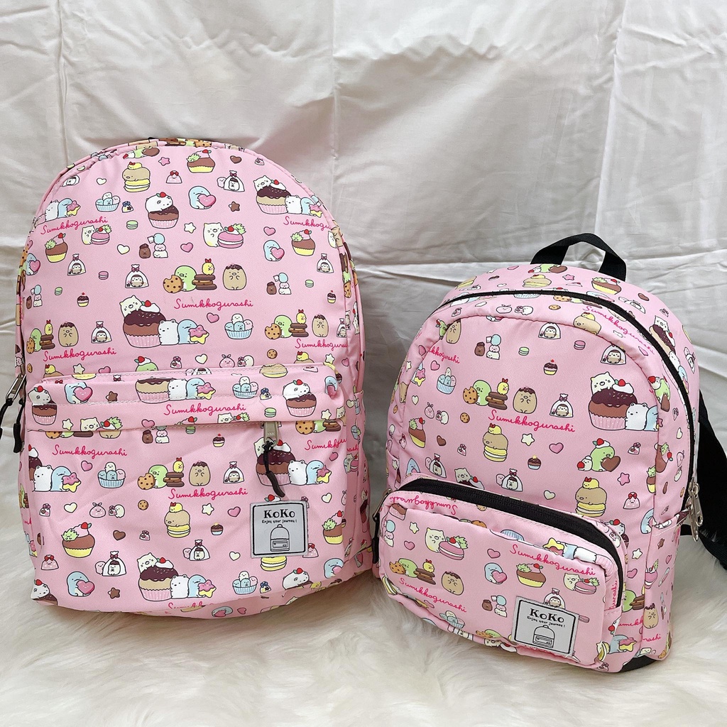 Balo hoạt hình vải dù polyster nhỏ lớn cao cấp Thái Lan